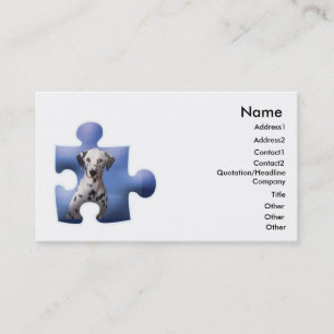 Tarjeta De Visita Cad de negocios de perro de dalmación