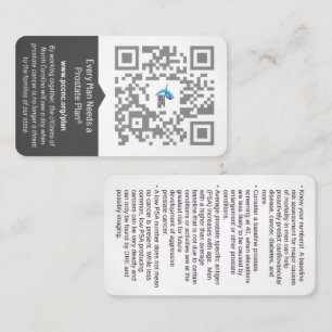 Tarjeta De Visita Cada hombre necesita un plan de próstata​®