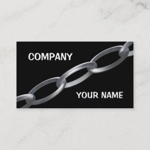 Tarjeta De Visita Cadena de plata