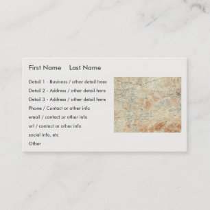 Tarjeta De Visita Cadena del lago Saranac (lagos inferiores, mediano