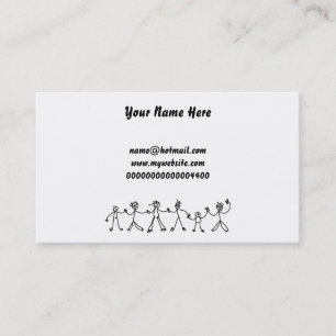 Tarjeta De Visita Cadena del niño, su nombre aquí,