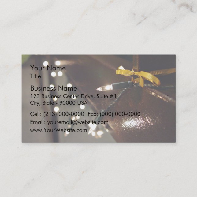 Tarjeta De Visita Cadena luminosa LED (Anverso)