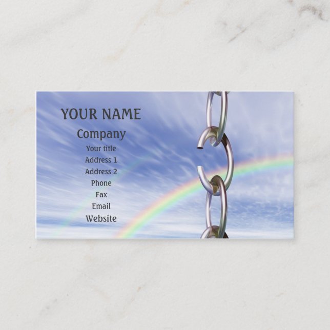 Tarjeta De Visita Cadena quebrada (Anverso)