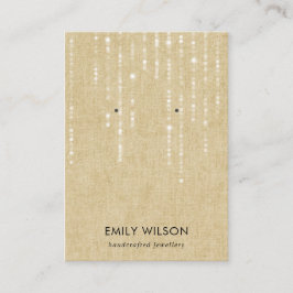 TARJETA DE VISITA CADENAS RÚSTICAS DE LA LUZ DE LOS BARRILLOS ESTÚPI