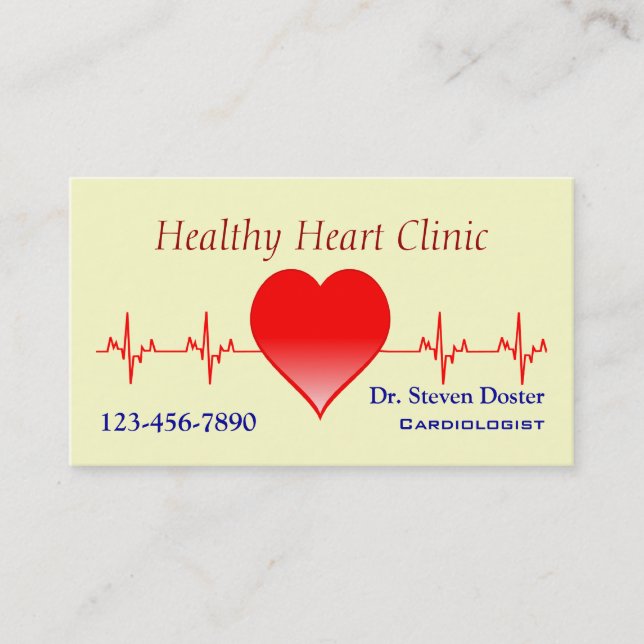 Tarjeta De Visita Cadiólogo (Anverso)