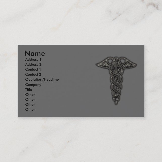 Tarjeta De Visita Caduceo (Anverso)