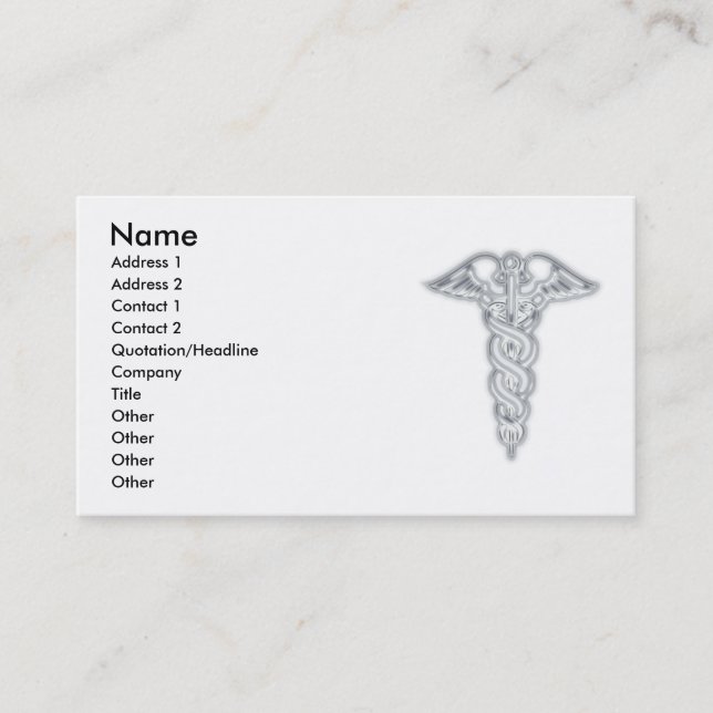 Tarjeta De Visita Caduceo (Anverso)