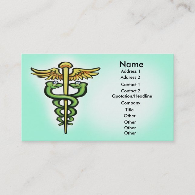 Tarjeta De Visita Caduceus (Anverso)