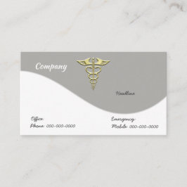 Tarjeta De Visita Caduceus Gold