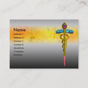 Tarjeta De Visita CADUCEUS, vibrante,amatista