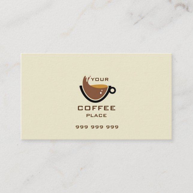 Tarjeta De Visita Café (Anverso)