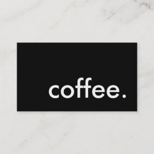 Tarjeta De Visita café.