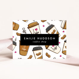 Tarjeta De Visita Café, Café, Frijoles, Barista, Cafetería