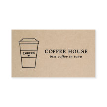 Café café simple marrón moderno