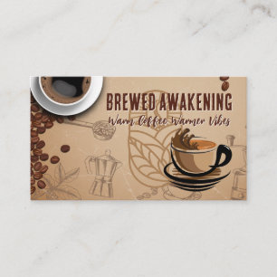 Tarjeta De Visita Café caliente   Café   Barista