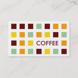 Tarjeta De Visita CAFÉ (cuadrados mod)