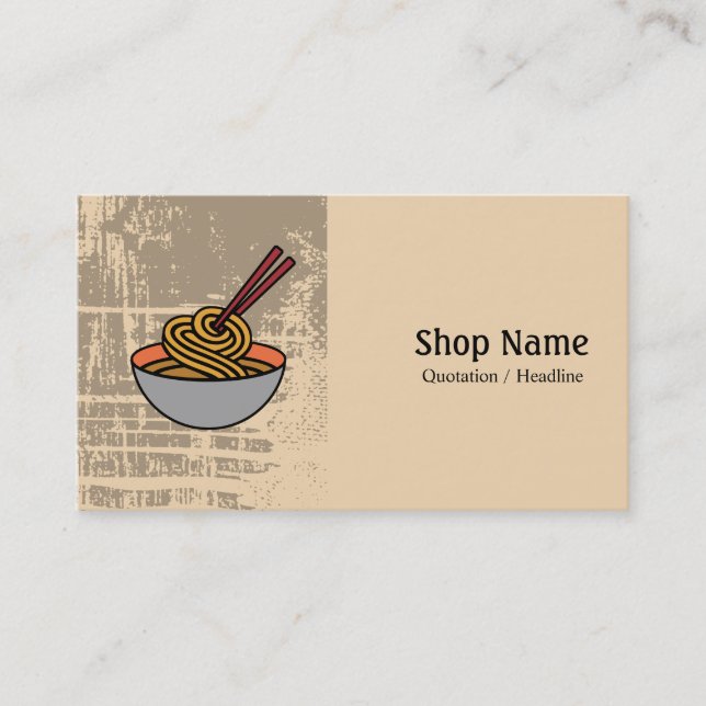 Tarjeta De Visita Café de fideos (Anverso)