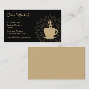 Tarjeta De Visita Café de moda Coffee Shop