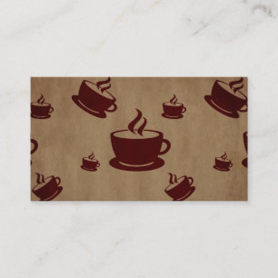 Tarjeta De Visita Café del vintage