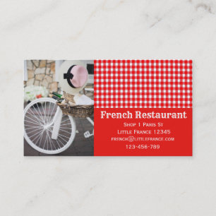 Tarjeta De Visita Café francés Restauración pastelería