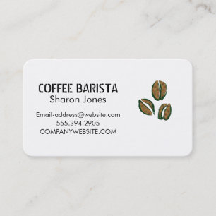 Tarjeta De Visita Café frijol
