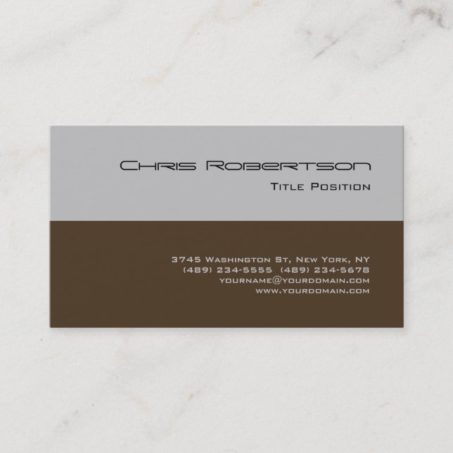 Tarjeta De Visita Cafe Noir Black Silver Gray Charming Business Card (Anverso)