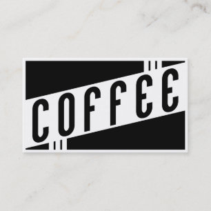 Tarjeta De Visita café retro