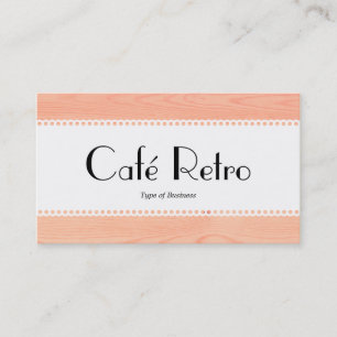 Tarjeta De Visita Café Retro (Vieira) - Madera