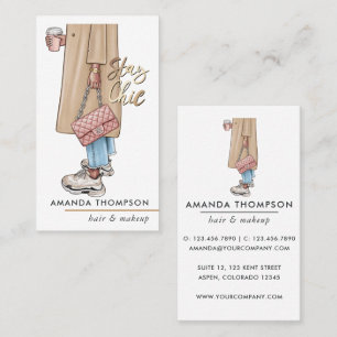 Tarjeta De Visita Café Rosa Girly Chav