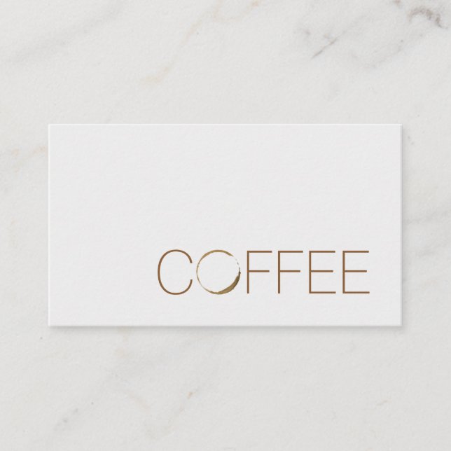 Tarjeta De Visita Cafetería (Anverso)