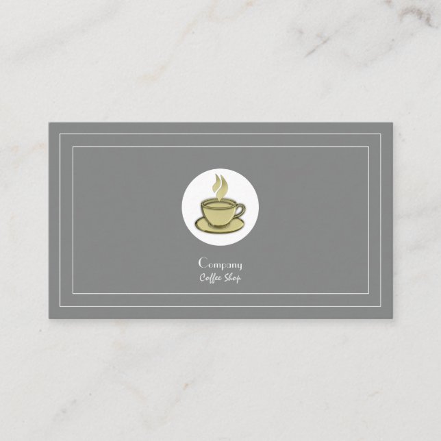 Tarjeta De Visita Cafetería (Anverso)