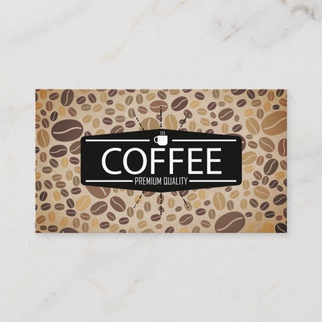 Tarjeta De Visita Cafetería | Barista Coffee Beans (Anverso)