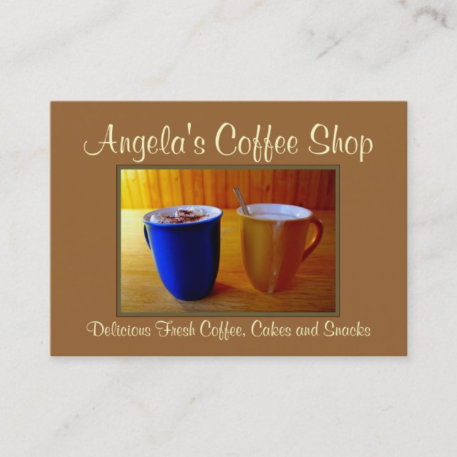 Tarjeta De Visita Cafetería/café (Anverso)