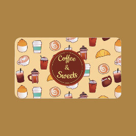 Tarjeta De Visita Cafetería Clásica Y Pasteles