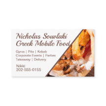 Cafetería móvil Gyros de comida griega