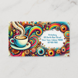 Tarjeta De Visita Cafetería y punzonado de estilo hip-hop personaliz