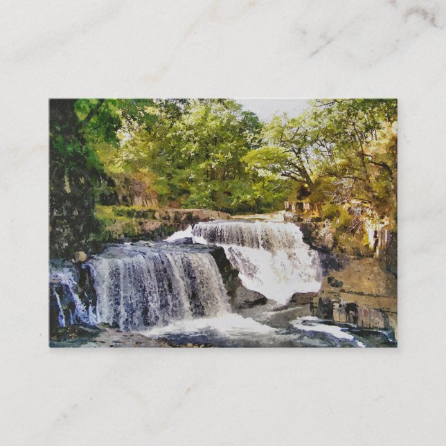TARJETA DE VISITA CAÍDA DE AGUA (Anverso)