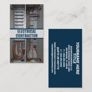 Tarjeta De Visita Caja de fusibles del tractor eléctrico