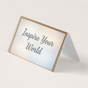 Tarjeta De Visita Caja de Luz Motivacional – Inspira Tu Mundo