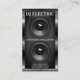 Tarjeta De Visita Caja del altavoz del subwoofer   Coche de negocios