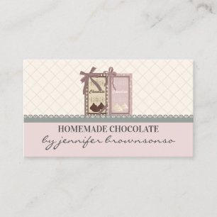 Tarjeta De Visita Caja personalizada rosa embalaje panadería estante