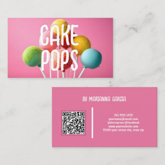 Tarjeta De Visita Cake Pops QR