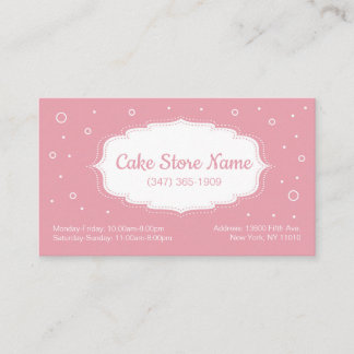 Tarjeta De Visita Cake Store business cards