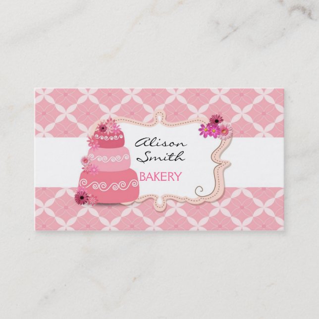 Tarjeta De Visita Cakes Bakery Business Cards (Anverso)
