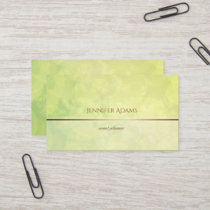 Tarjeta De Visita Cal abstracta texture.text. del verde del bokeh