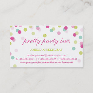 TARJETA DE VISITA:: cal elegante de la menta del