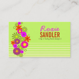 TARJETA DE VISITA CAL ENRROLLADA DE 311 FLORES DEL HIP N