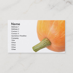 Tarjeta De Visita Calabaza