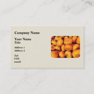 Tarjeta De Visita Calabazas Bebés