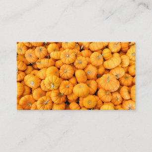 Tarjeta De Visita Calabazas de cosecha de Naranja pequeño